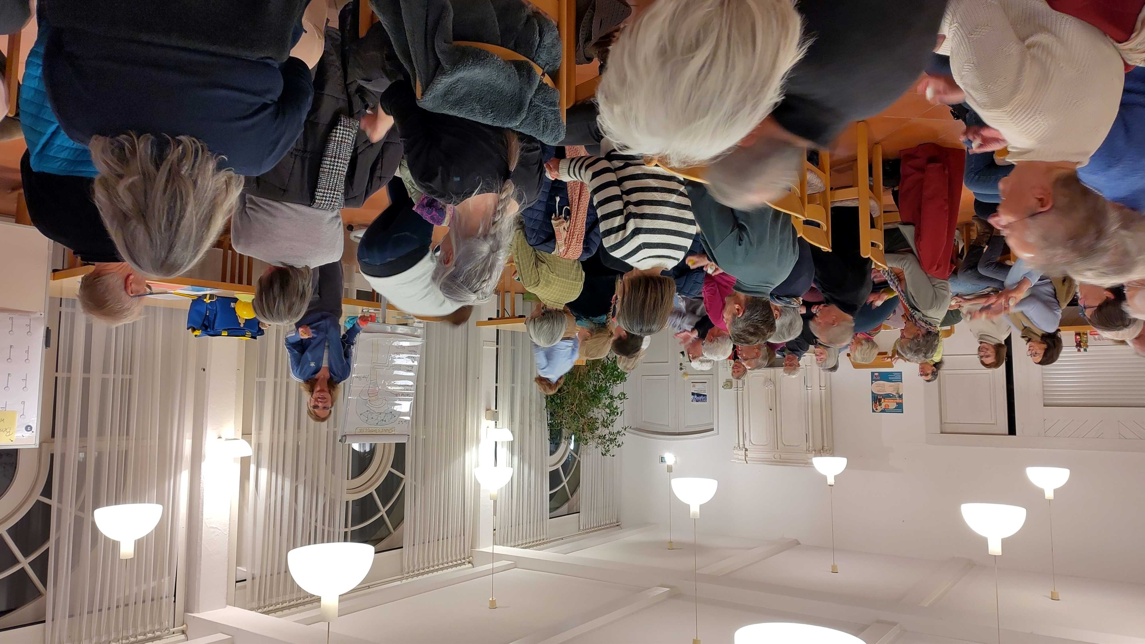 Spaß und Bewegung kamen beim Vortrag...